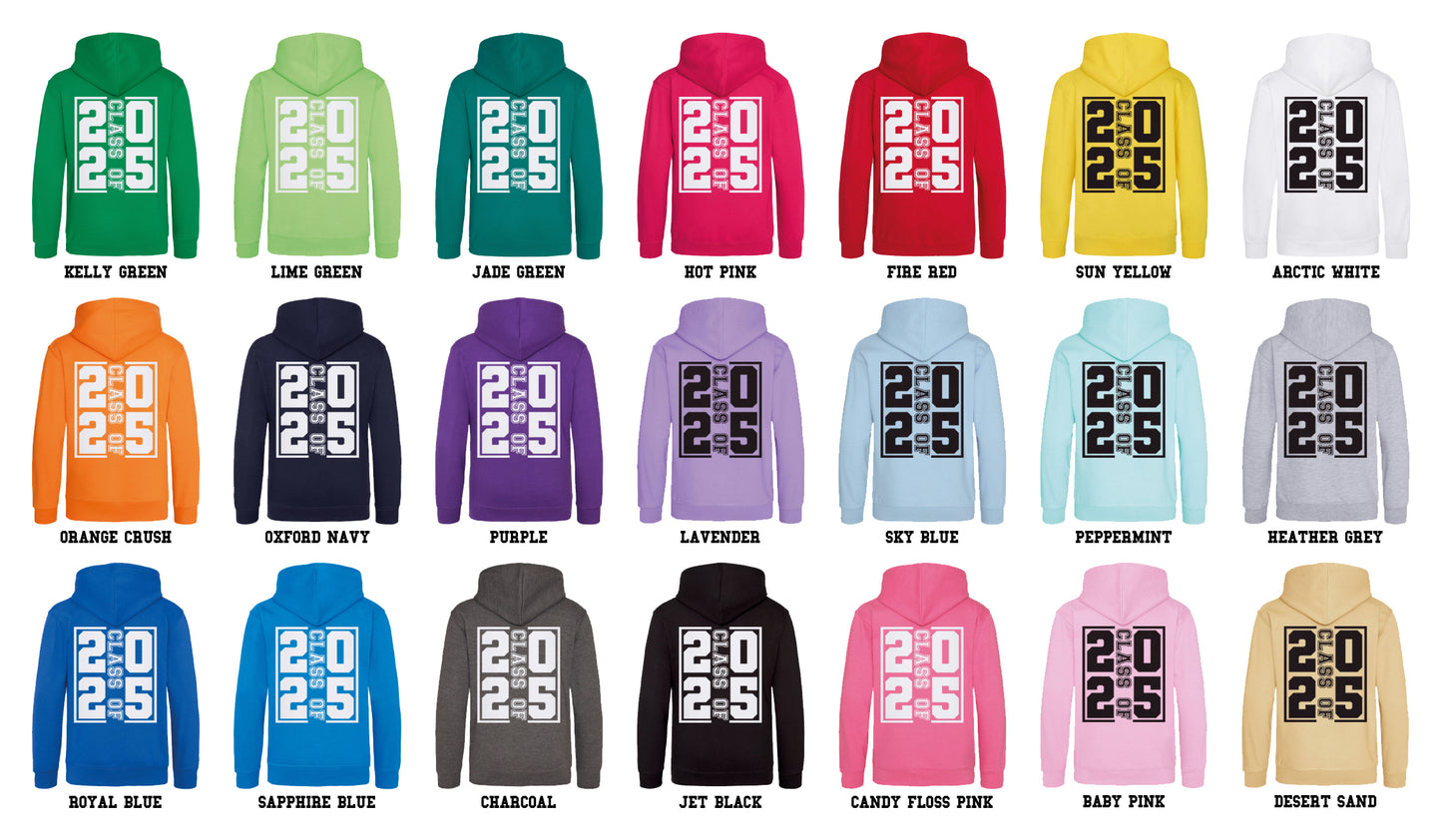 School Leavers 2025 Hoodie - Class Of 2025 Style 8