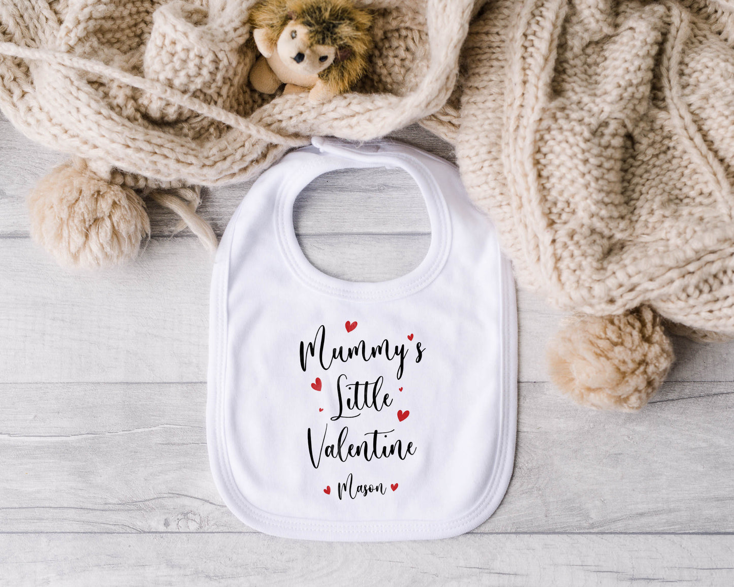 Little Valentine Baby Outfit – Personalised Cotton Babygrow, Vest or Bib