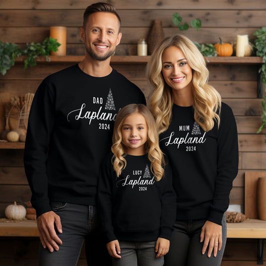 Personalised Lapland Adventure Sweatshirt – Matching Family Jumpers for Kids & Adults