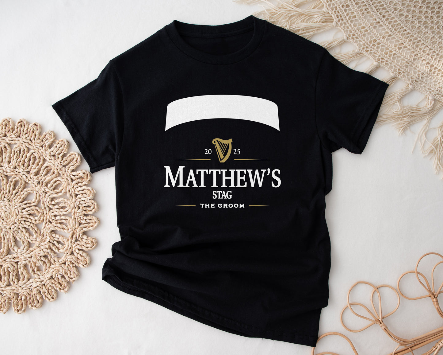 Personalised Stag Do T-Shirt  - stag weekend Party Beer theme