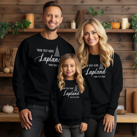 Custom Lapland Hoodies for 2024/25 – Matching Family Jumpers, Lapland Reveal & Crew Style (Style 2)