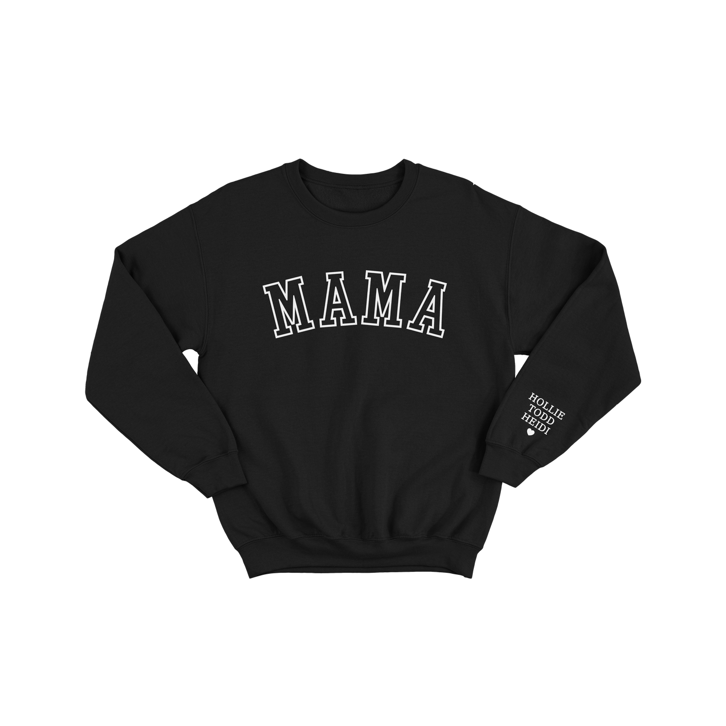 Old School Mama Jumper – Personalised Sleeve with Kids’ Names