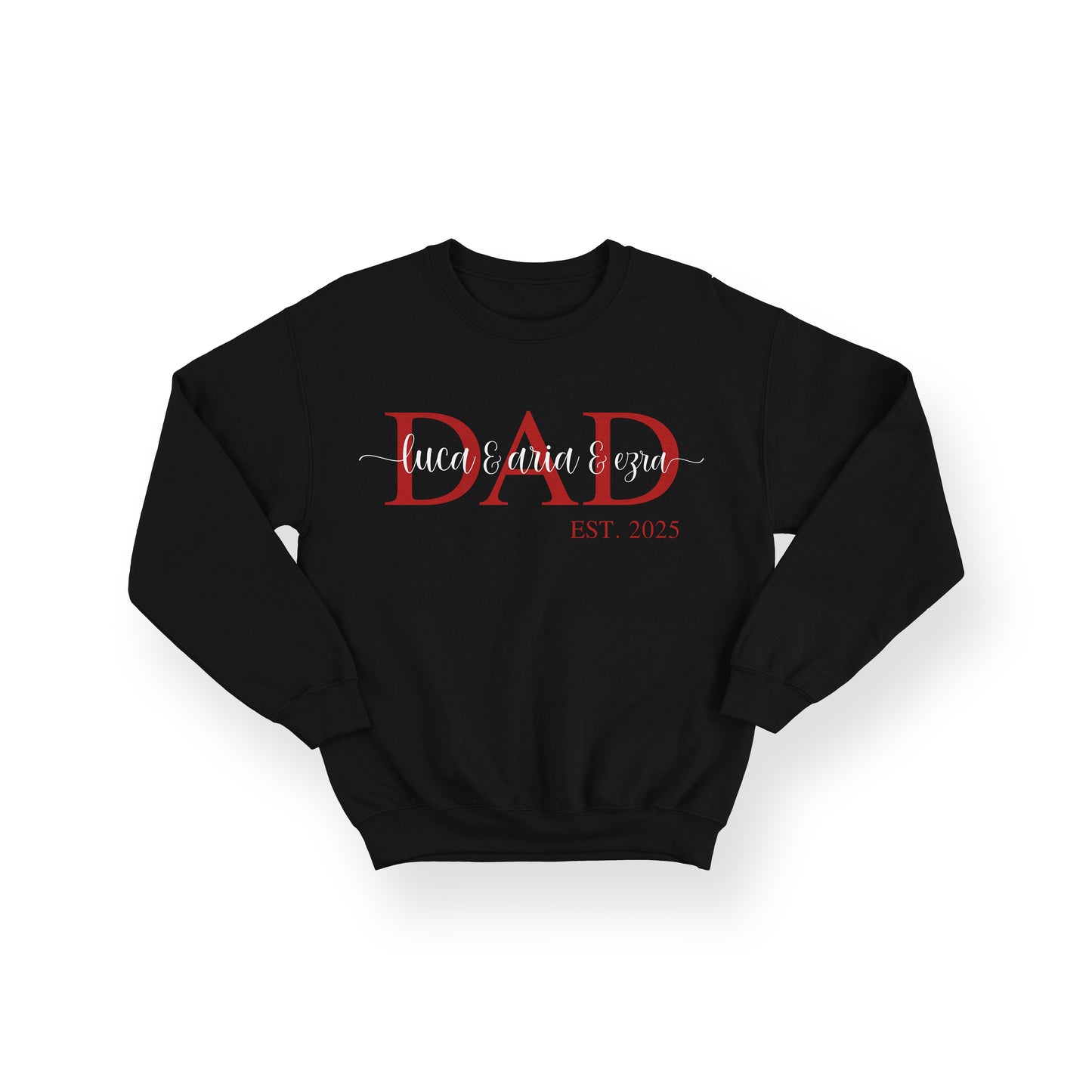 Personalised DAD EST. Sweatshirt – Established Dad Monogram