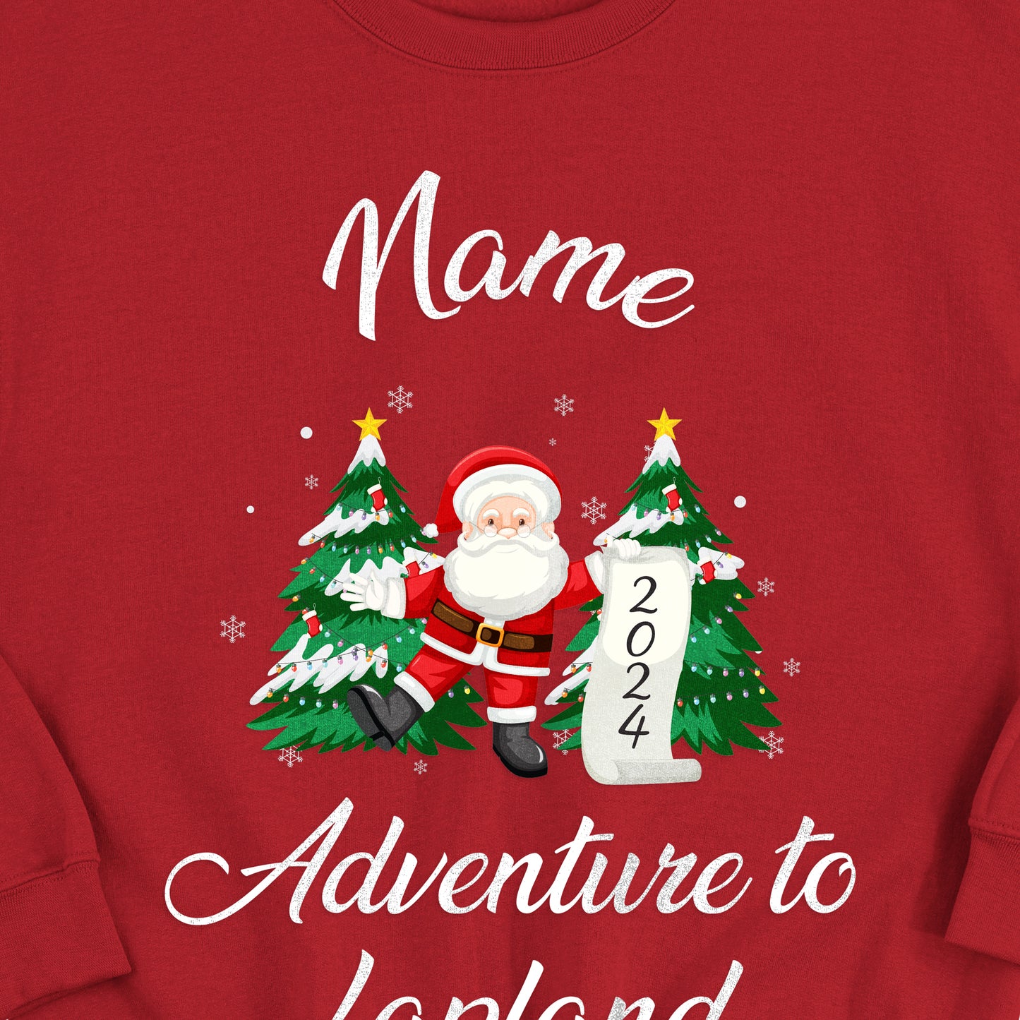 Personalised Family Lapland Sweaters – Matching Santa Trip Jumpers for Kids & Adults