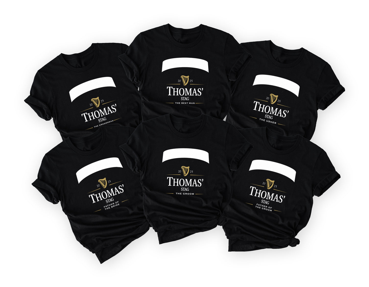 Personalised Stag Do T-Shirt  - stag weekend Party Beer theme