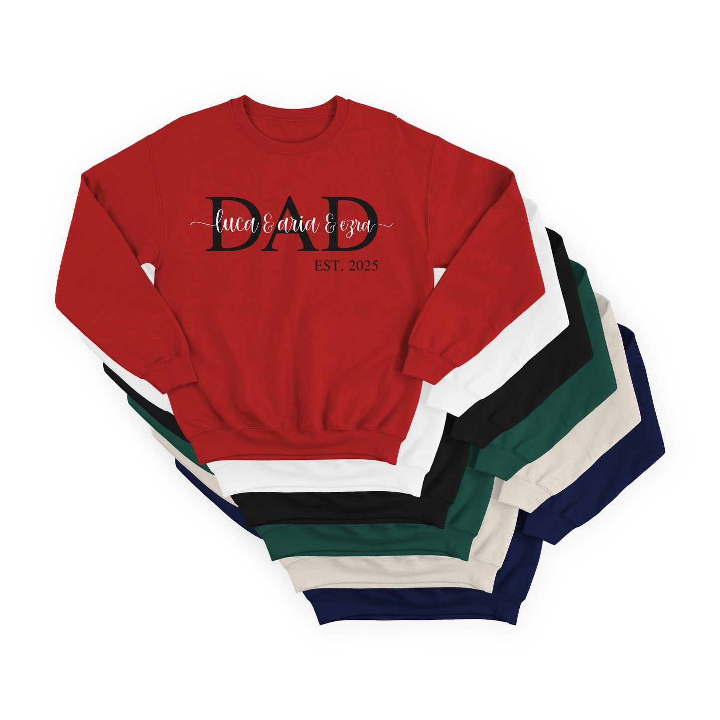 Personalised DAD EST. Sweatshirt – Established Dad Monogram