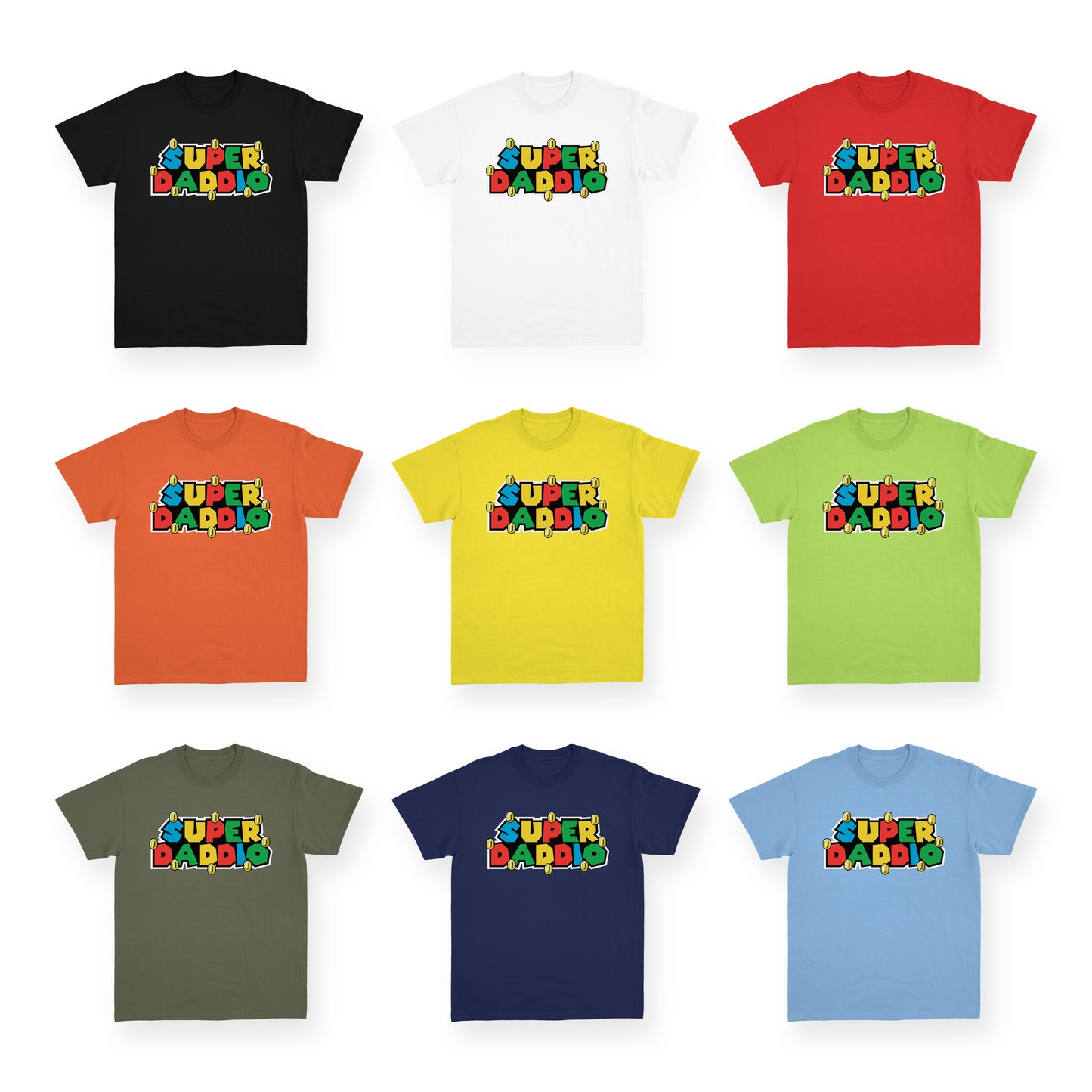 Super Daddio T-Shirt – Funny Retro Gamer Dad Shirt