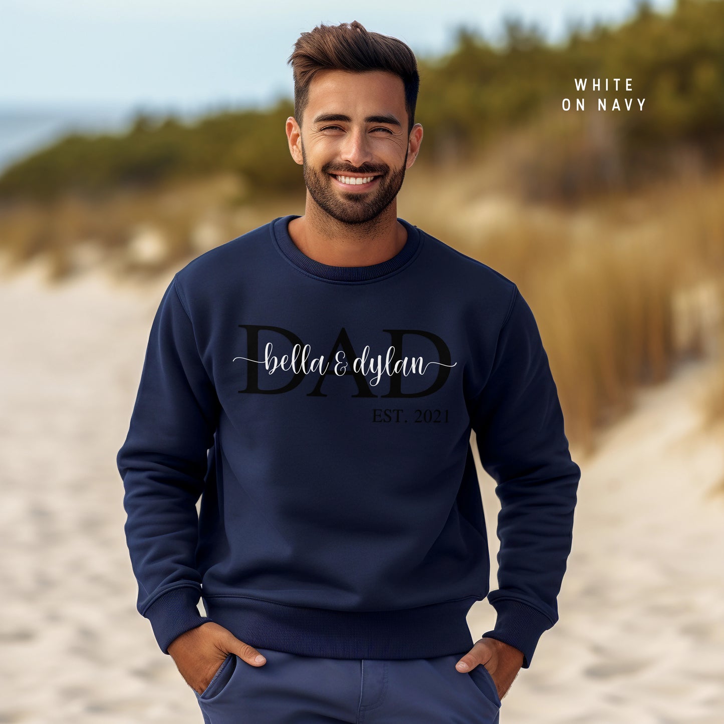 Personalised DAD EST. Sweatshirt – Established Dad Monogram