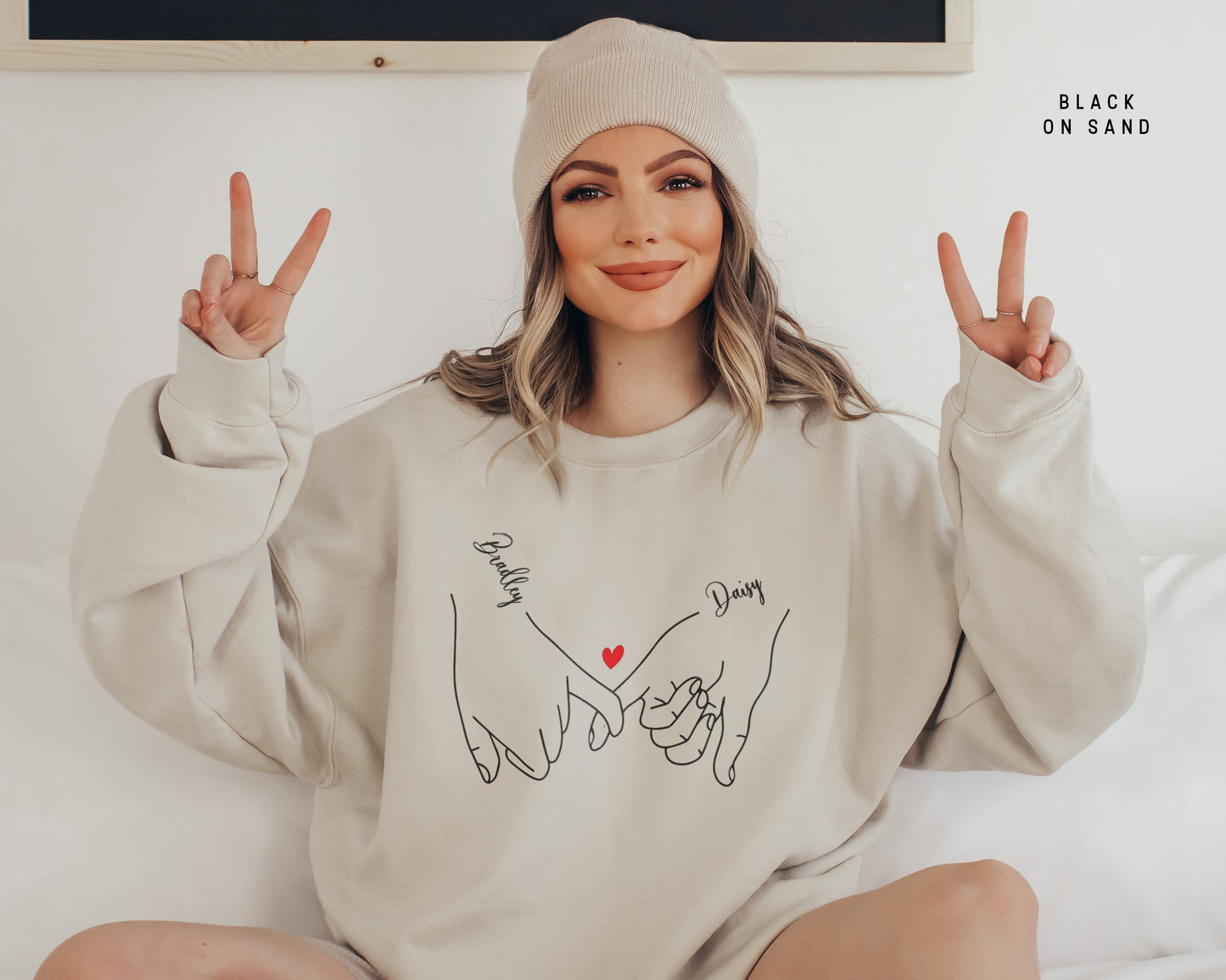 Personalised Valentine's Day Jumper - Romantic Love Pullover for Him and Her