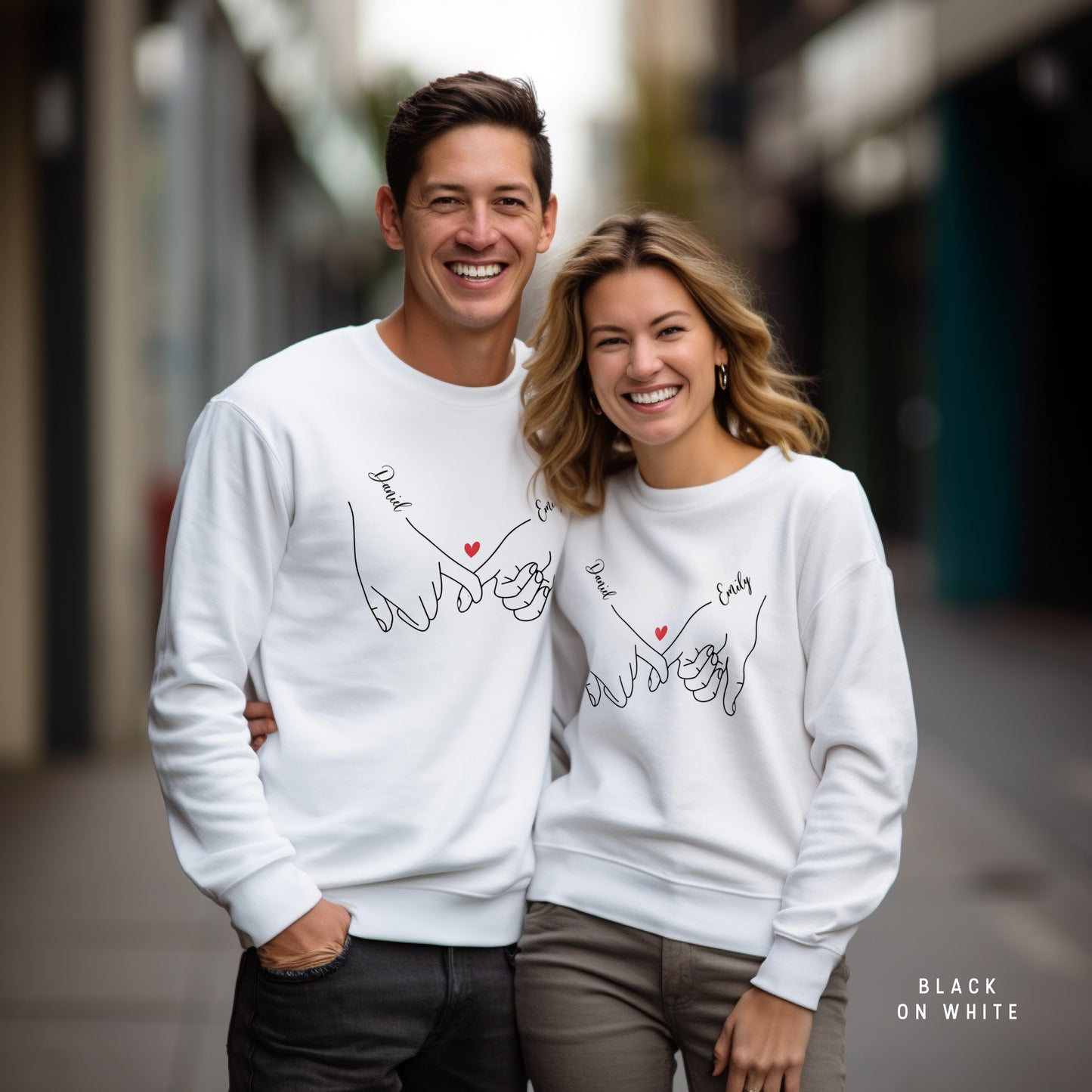 Personalised Valentine's Day Jumper - Romantic Love Pullover for Him and Her