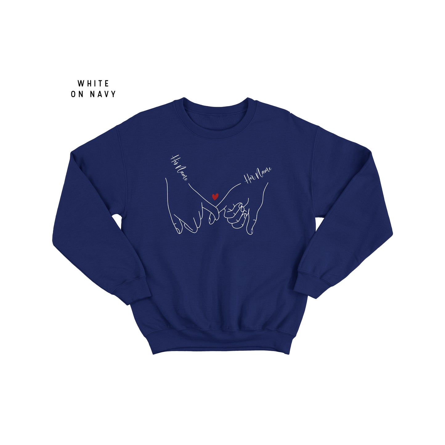 Personalised Valentine's Day Jumper - Romantic Love Pullover for Him and Her