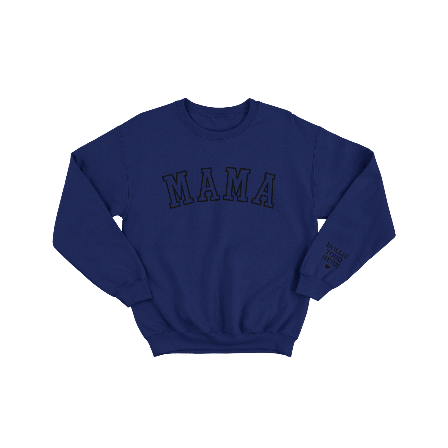 Old School Mama Jumper – Personalised Sleeve with Kids’ Names