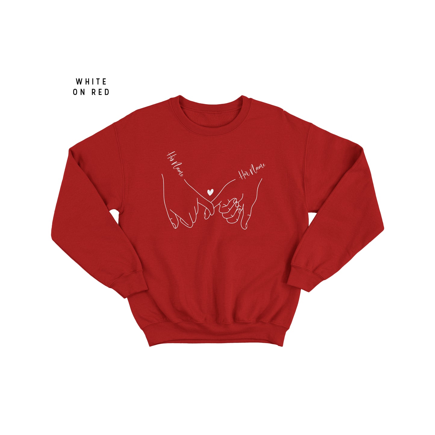 Personalised Valentine's Day Jumper - Romantic Love Pullover for Him and Her