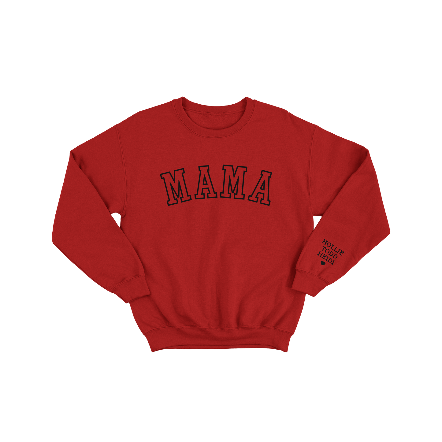 Old School Mama Jumper – Personalised Sleeve with Kids’ Names