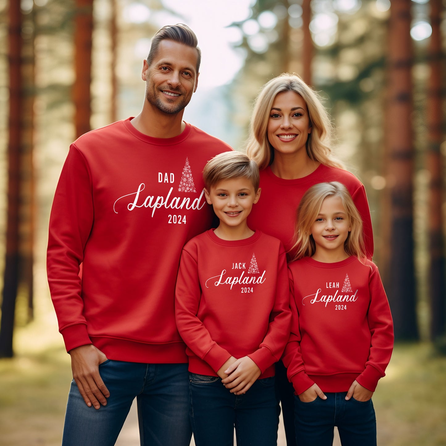 Personalised Lapland Adventure Sweatshirt – Matching Family Jumpers for Kids & Adults