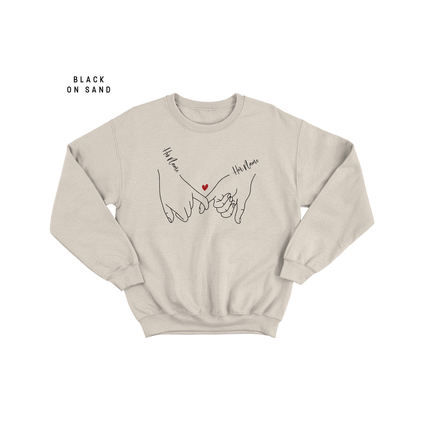 Personalised Valentine's Day Jumper - Romantic Love Pullover for Him and Her