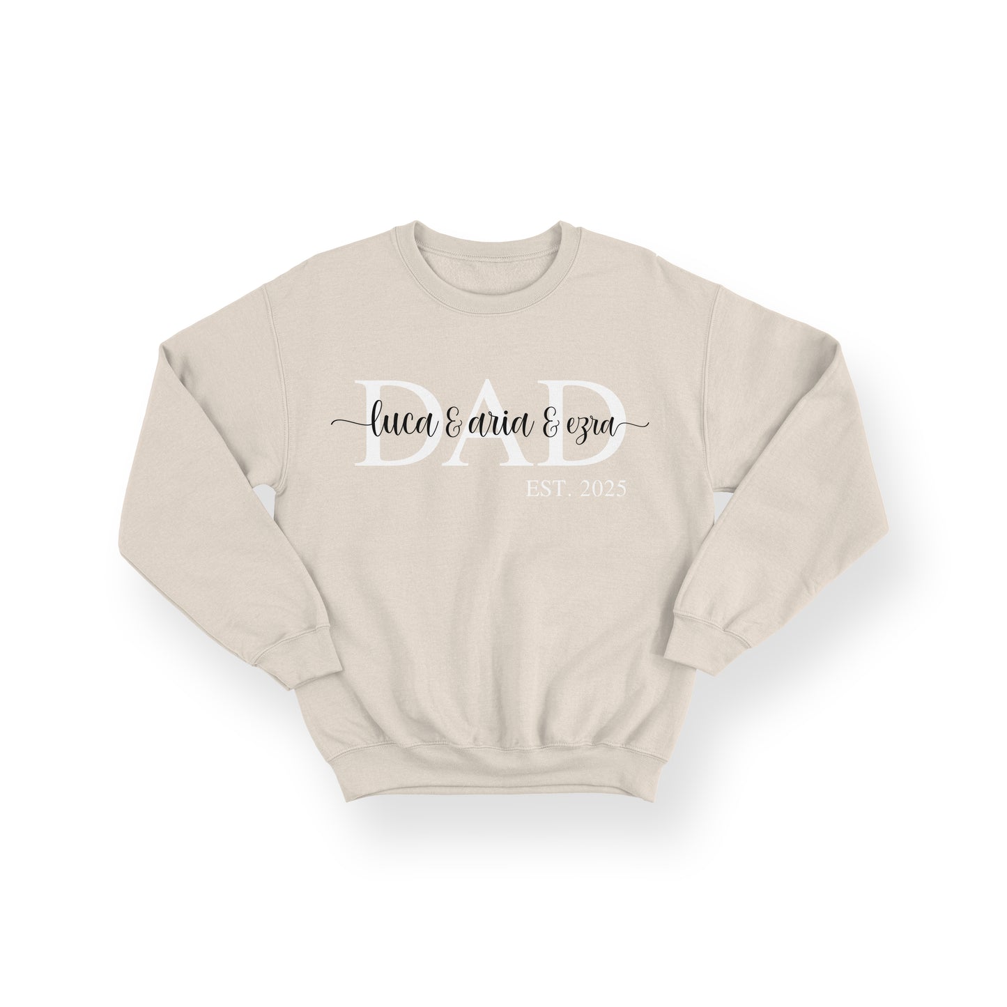 Personalised DAD EST. Sweatshirt – Established Dad Monogram