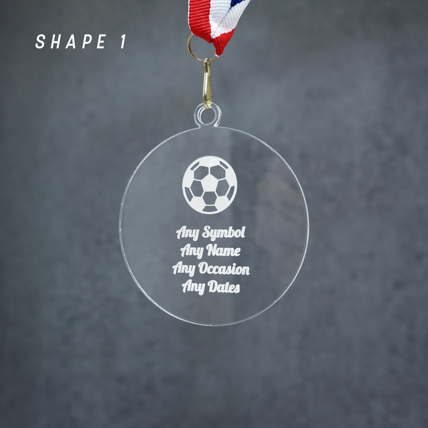 Personalised Acrylic Medal β Custom Sports Award, Runner-Up or Achievement Medal | Trophy Alternative for Ceremonies
