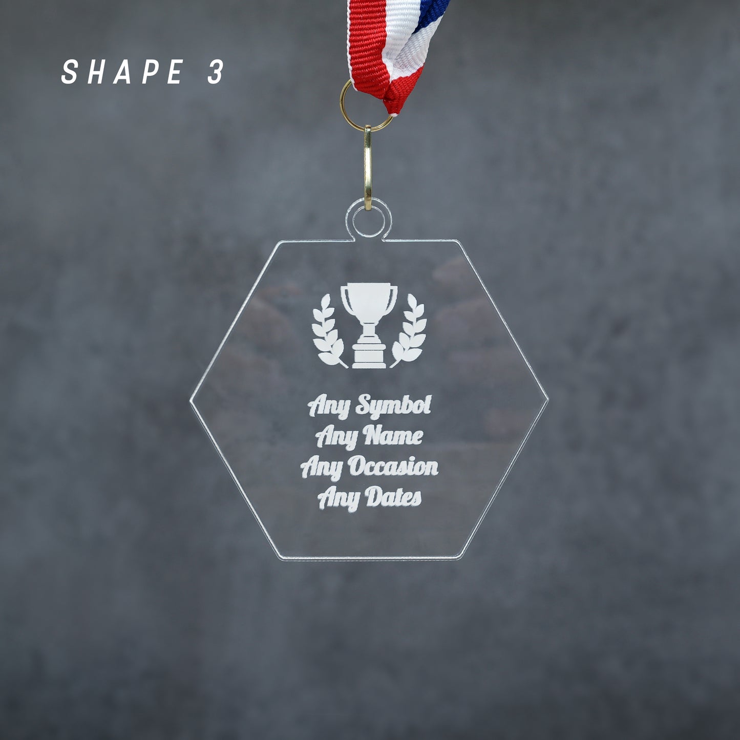 Personalised Acrylic Medal β Custom Sports Award, Runner-Up or Achievement Medal | Trophy Alternative for Ceremonies