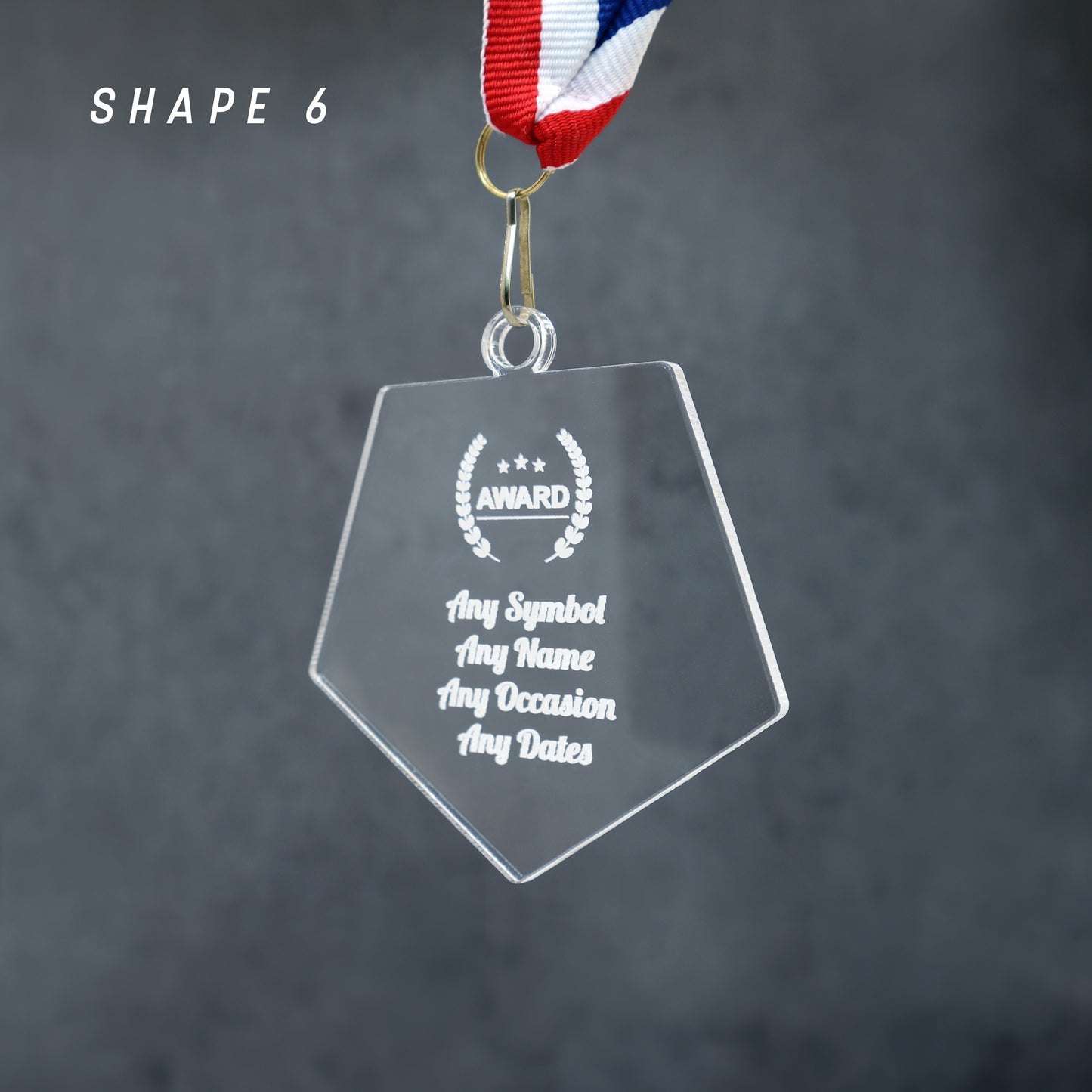 Personalised Acrylic Medal β Custom Sports Award, Runner-Up or Achievement Medal | Trophy Alternative for Ceremonies