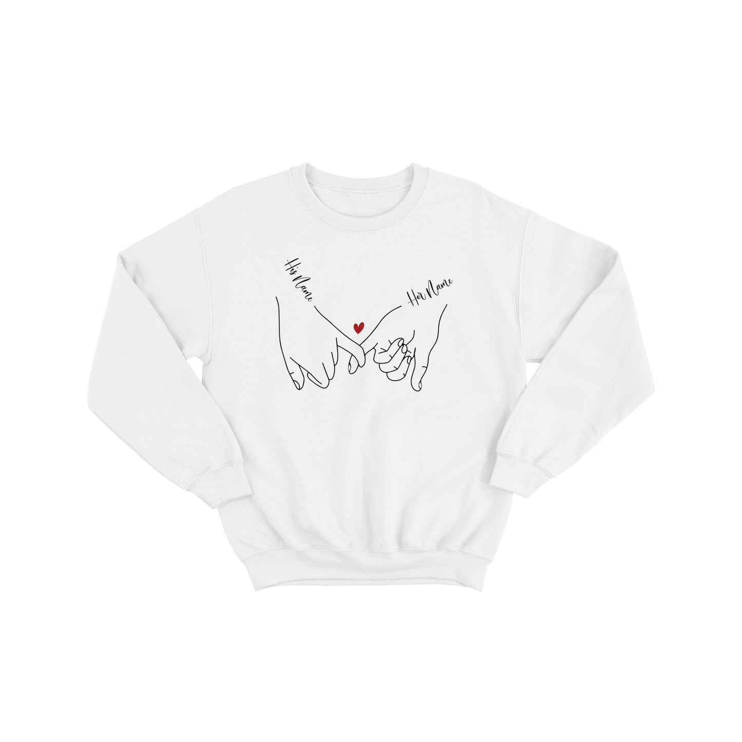 Personalised Valentine's Day Jumper - Romantic Love Pullover for Him and Her