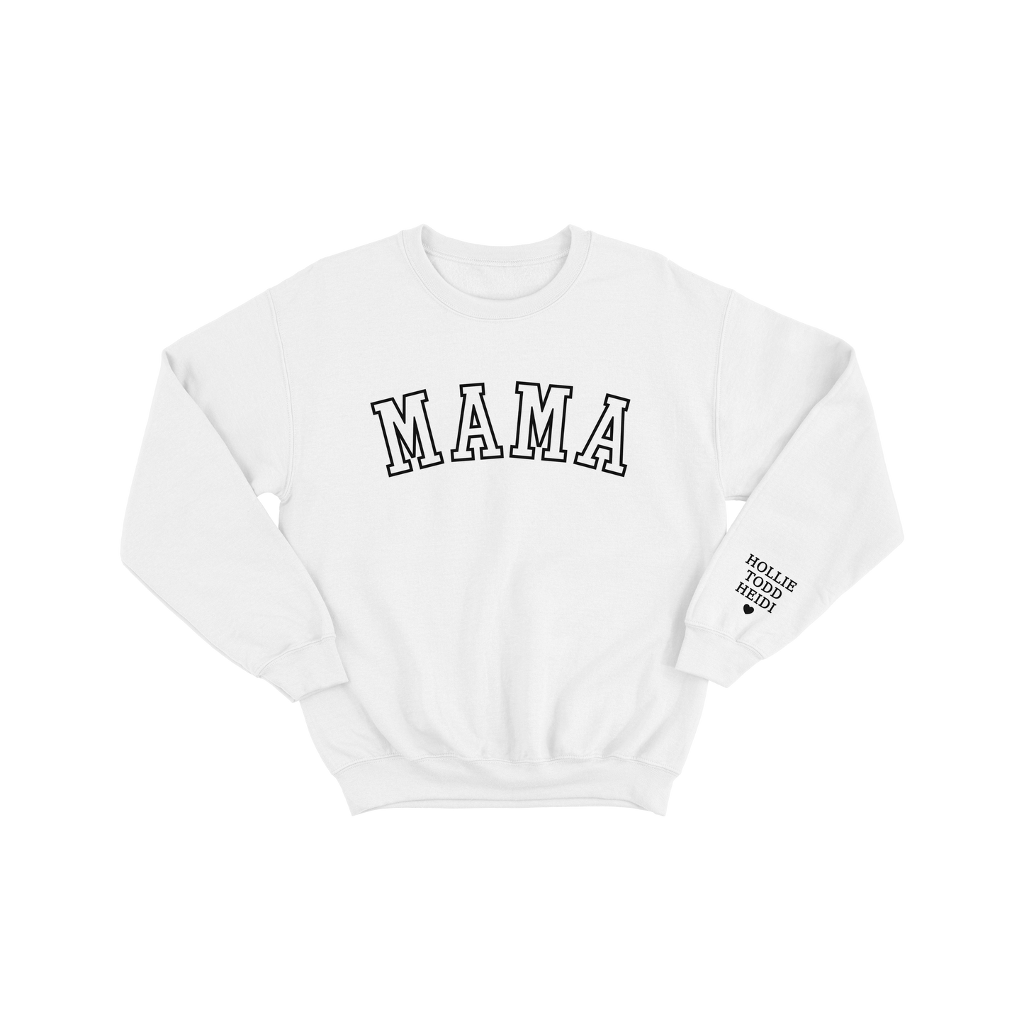 Old School Mama Jumper – Personalised Sleeve with Kids’ Names