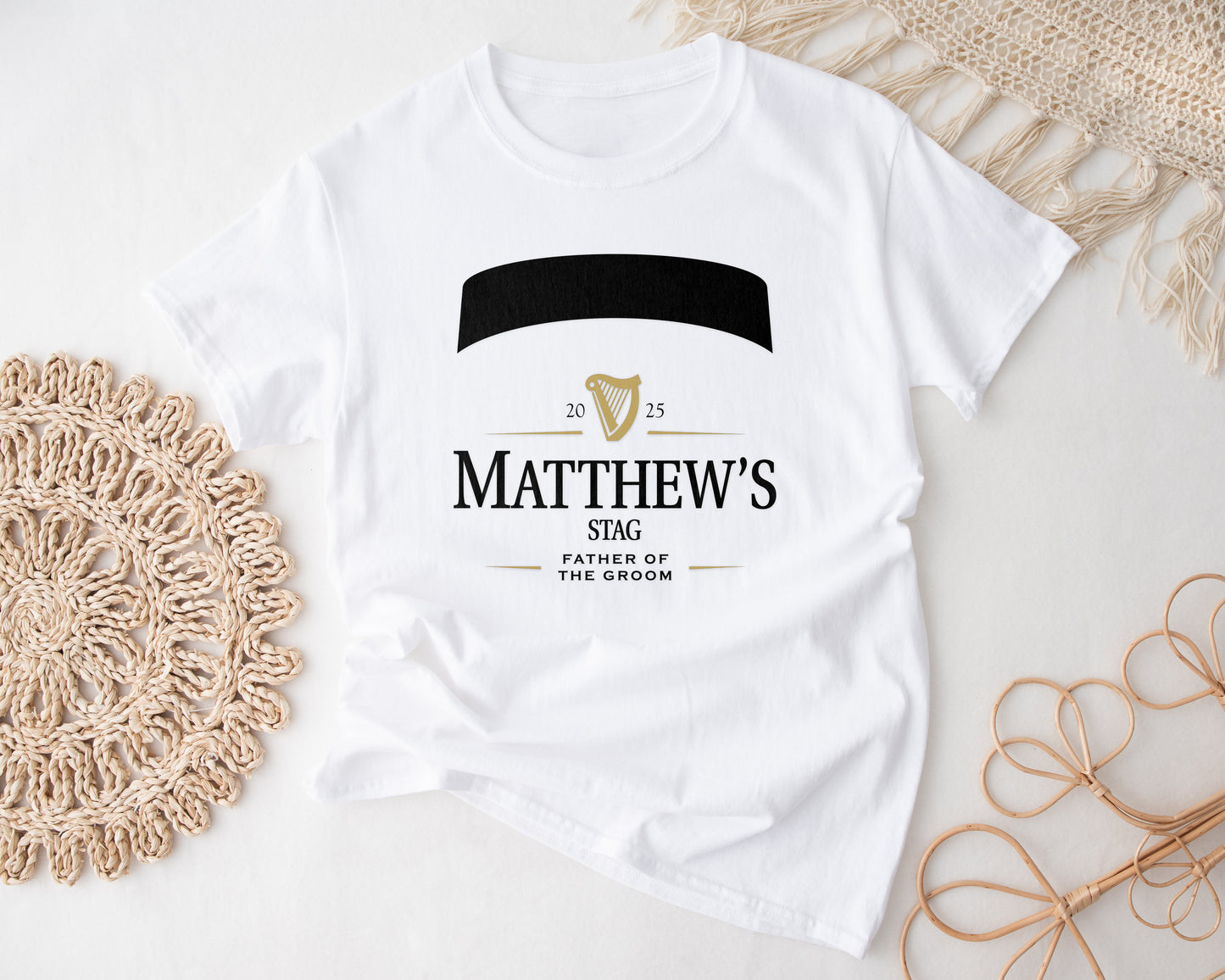 Personalised Stag Do T-Shirt  - stag weekend Party Beer theme