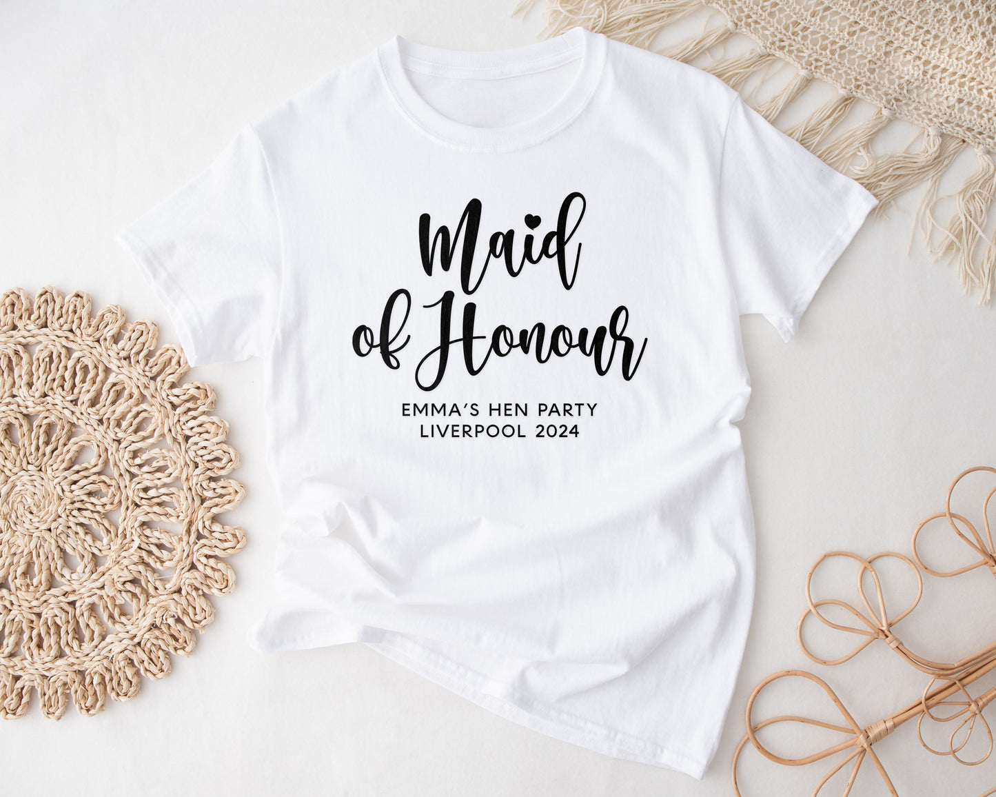 Customised Bridal Party T-Shirts –Matching Bride Squad Tee