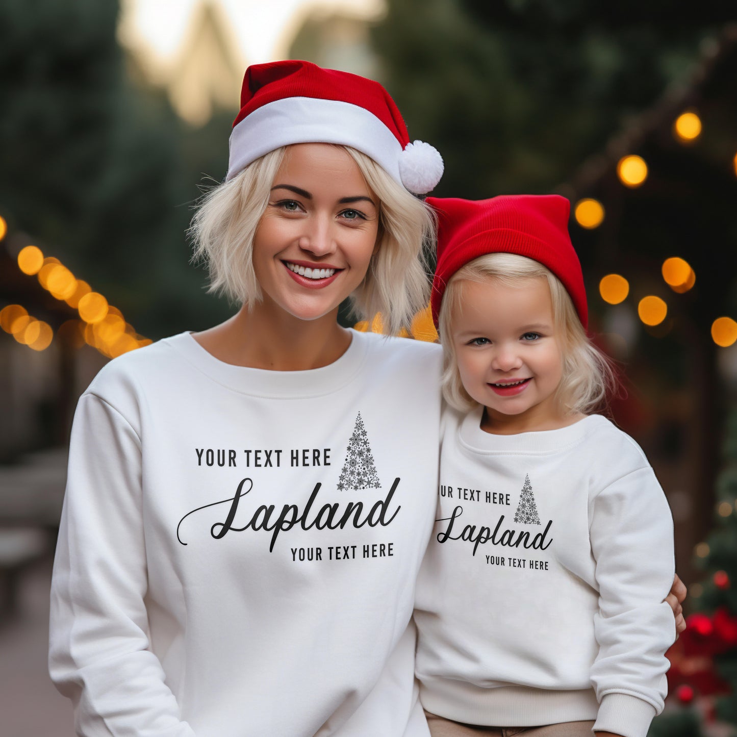 Custom Lapland Hoodies for 2024/25 – Matching Family Jumpers, Lapland Reveal & Crew Style (Style 2)