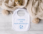 Personalised Baby Bib – Football Theme with Custom Text