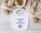 Personalised Baby Bib – Football Theme with Custom Text
