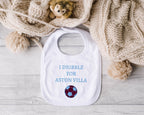 Personalised Baby Bib – Football Theme with Custom Text