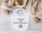 Personalised Baby Bib – Football Theme with Custom Text
