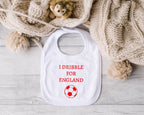 Personalised Baby Bib – Football Theme with Custom Text