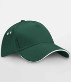 BB15C Bottle Green/White Front