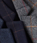BK520 grey brown check Detail