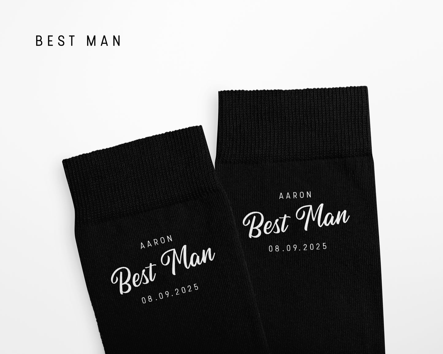 Luxury Personalised wedding socks -Custom  Wedding Party Gift Style 2