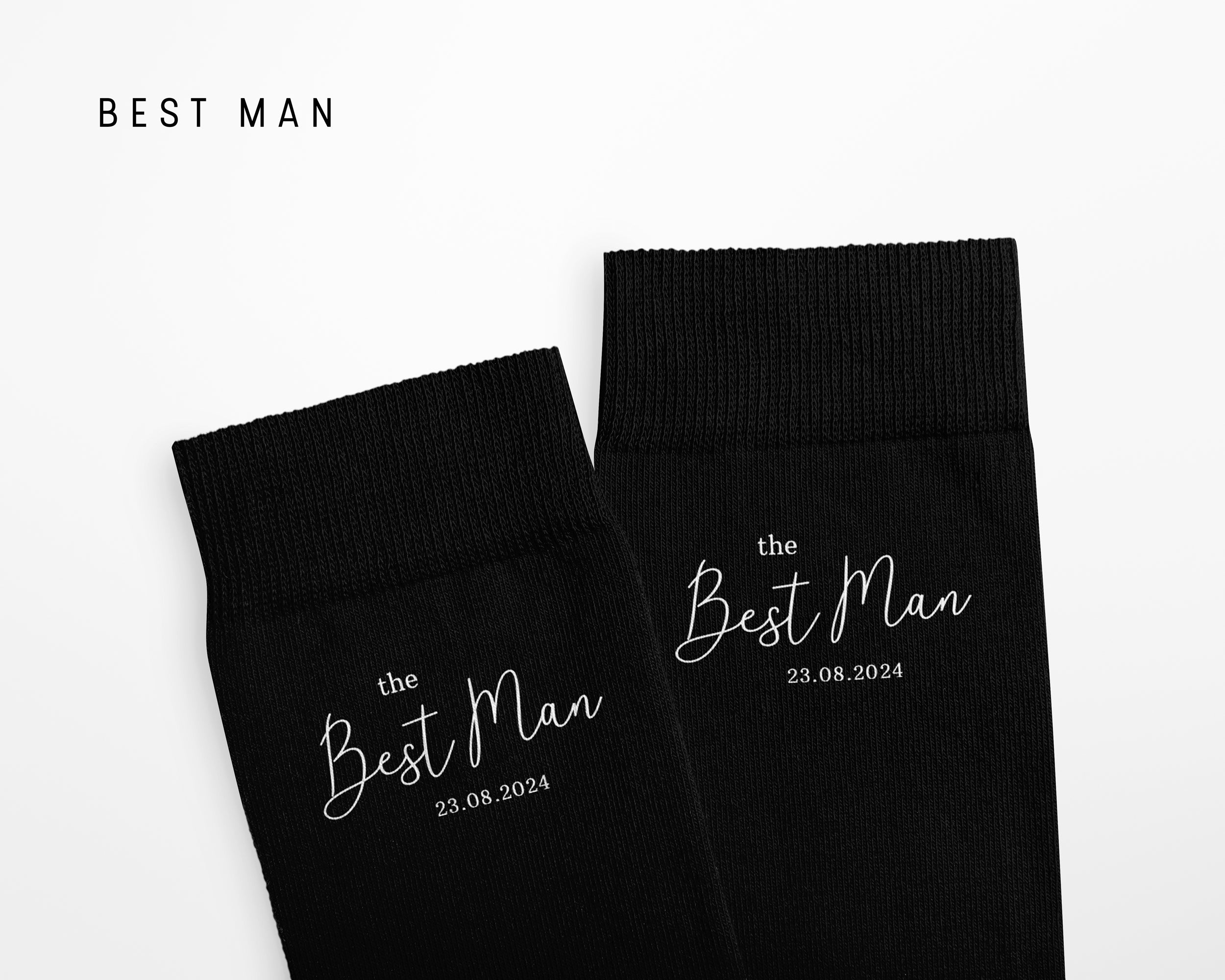 Luxury Personalised wedding socks -Custom  Wedding Party Gift Style 3