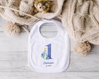 Personalised First Birthday Baby Vest / Bodysuit – Custom Name 1st Birthday Outfit with Rabbit Design