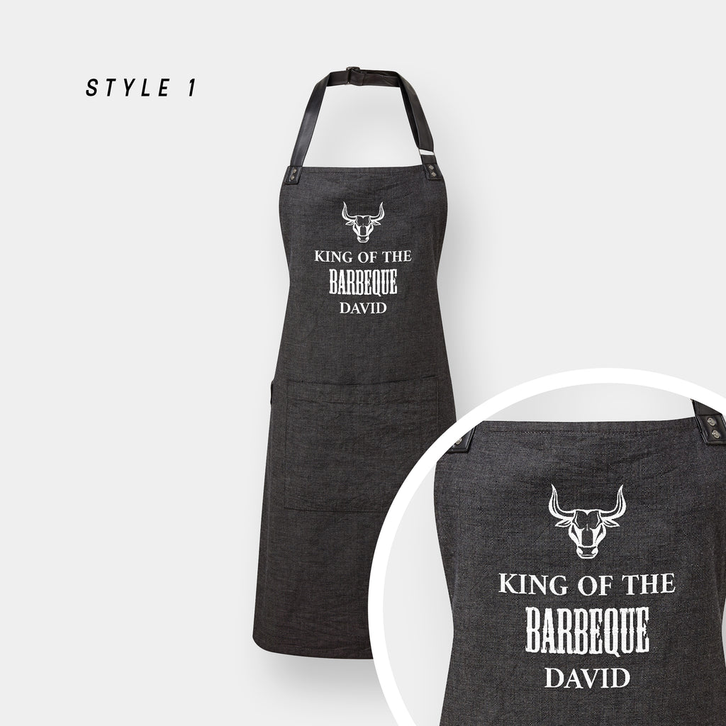 Personalised Unisex Apron – Custom Text Vintage Style Cooking Gift