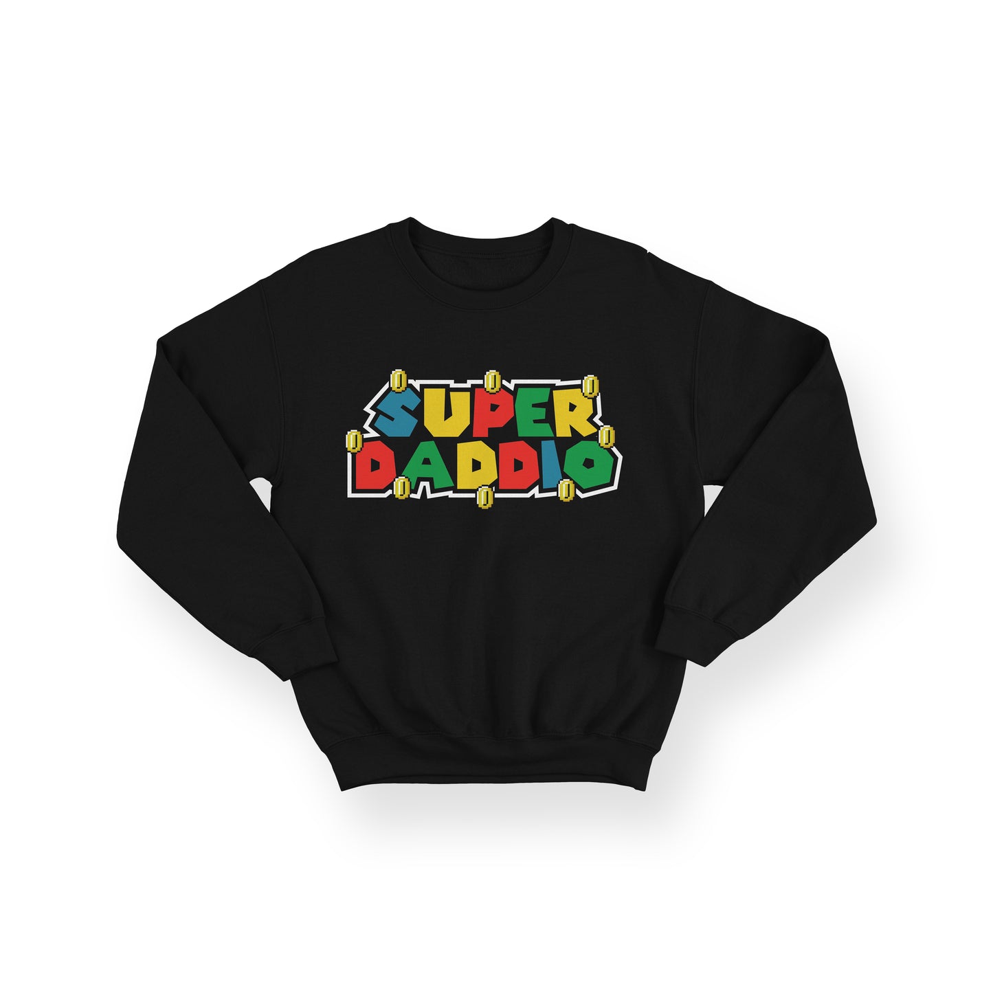 Super Daddio Sweatshirt – Personalised Father's Day Gift – Super Mario Inspired