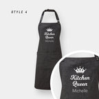 Personalised Unisex Apron – Custom Text Vintage Style Cooking Gift