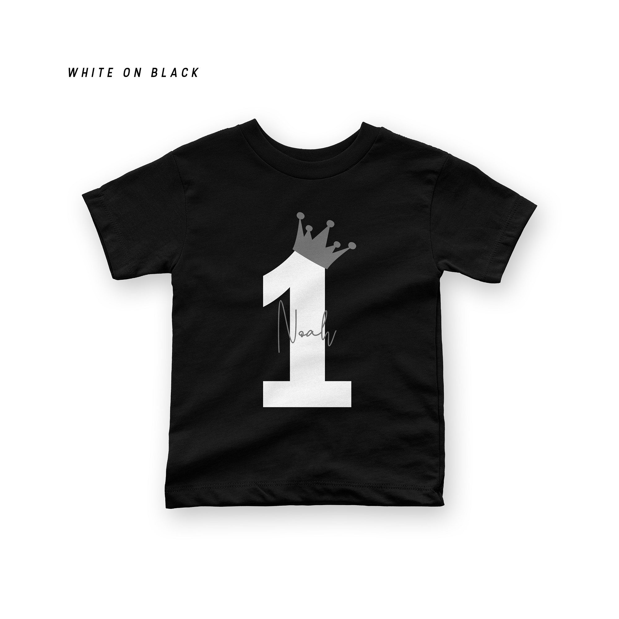 Personalised Birthday Name & Age Kids T-Shirt – Custom Tee for Baby, Toddler & Child