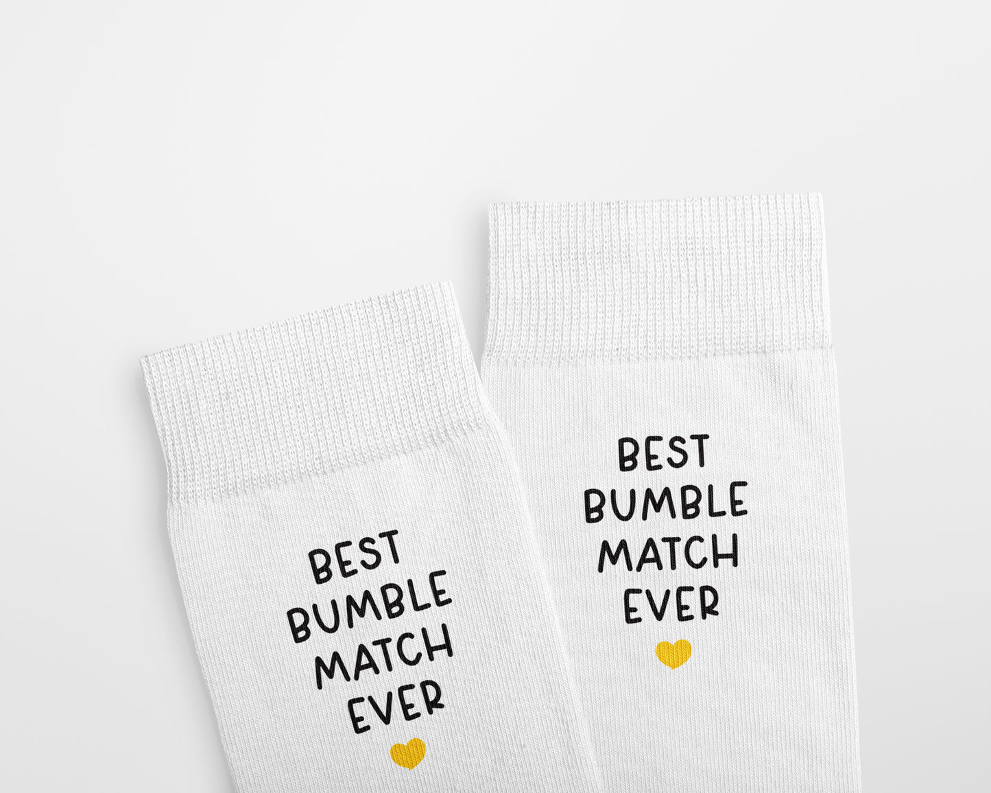 Best Match Ever Personalised Valentine's Day Socks, Custom Dating App Socks  - Hinge, Tinder, Grindr Inspired