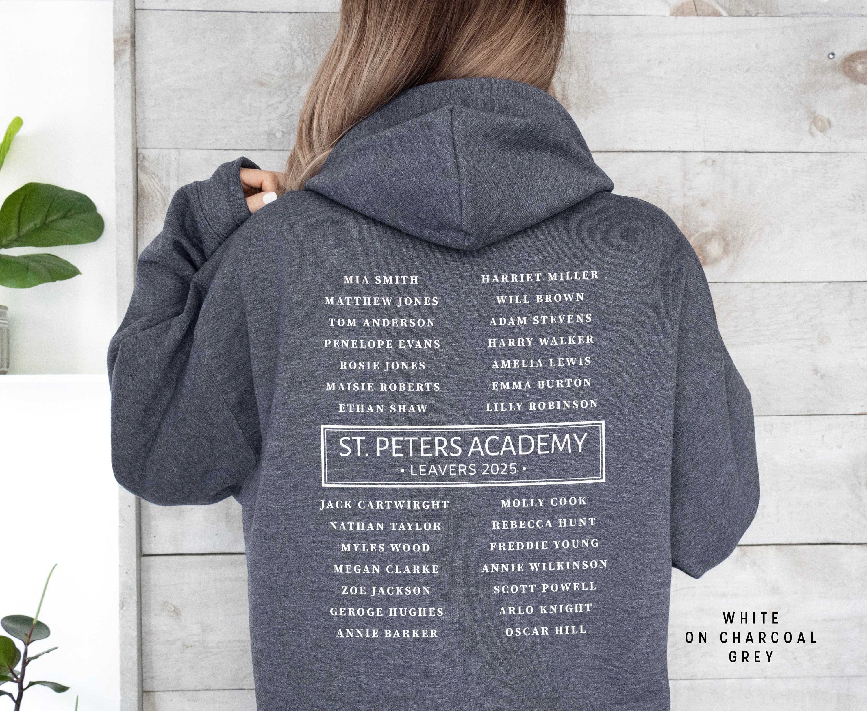 School Leavers Hoodie - Featuring school Name, Leavers 2025 Style D