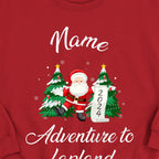 Personalised Family Lapland Sweaters – Matching Santa Trip Jumpers for Kids & Adults
