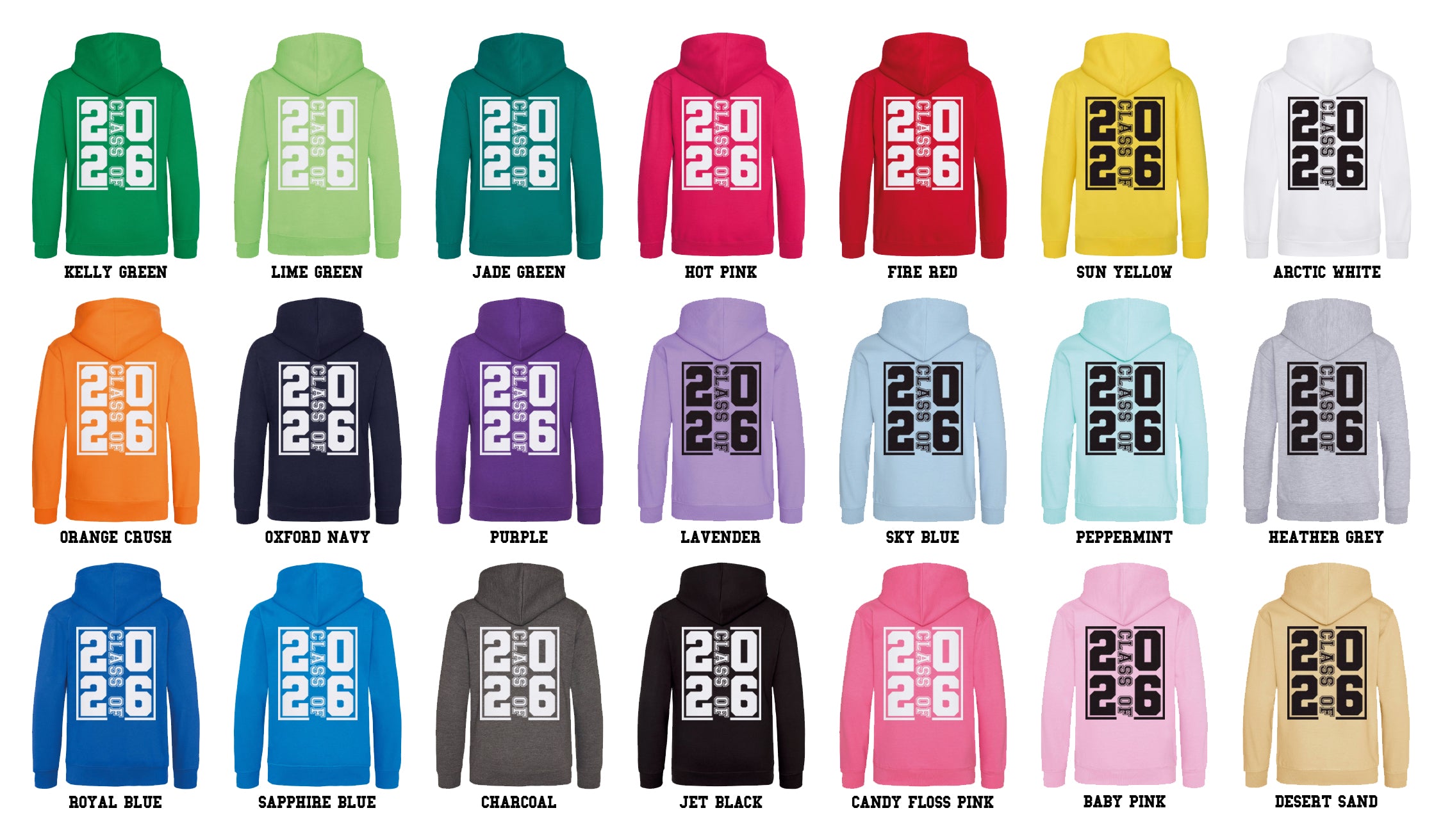 School Leavers 2026 Hoodie - Class Of 2026 Style 8