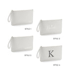 Personalised Clutch Bag – Custom Bridesmaid or Maid of Honour Gift | Monogram Pouch with Name or Initial