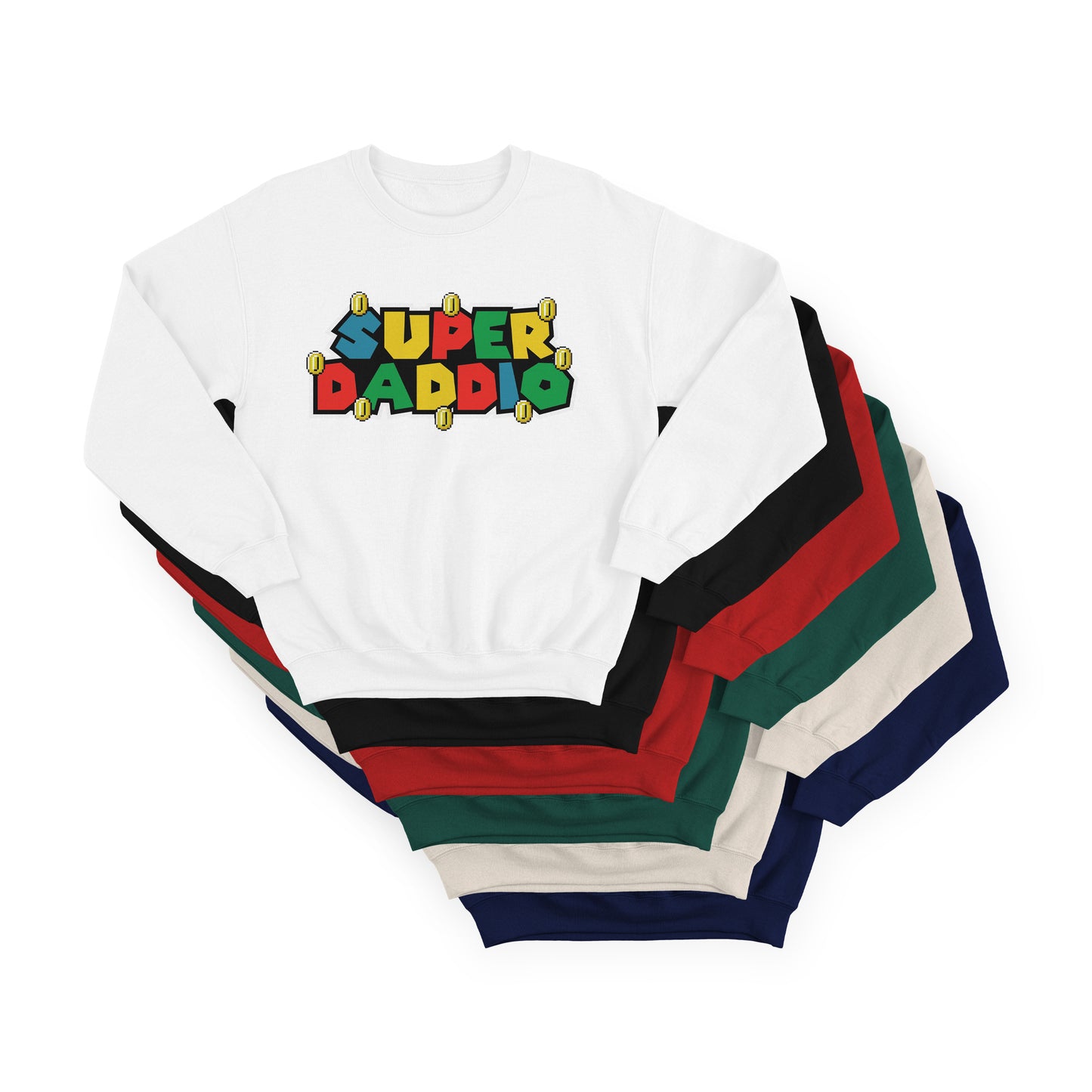 Super Daddio Sweatshirt – Personalised Father's Day Gift – Super Mario Inspired