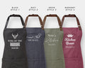 Personalised Unisex Apron – Custom Text Vintage Style Cooking Gift